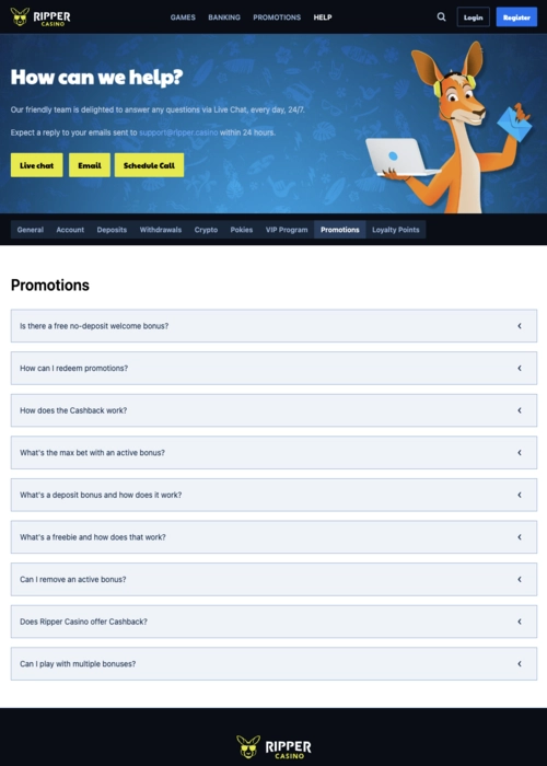 Exclusive bonus rewards showcase Ripper Casino